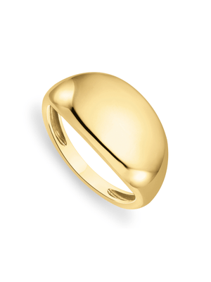 Yellow Gold Women’s 8mm Domed  Ring