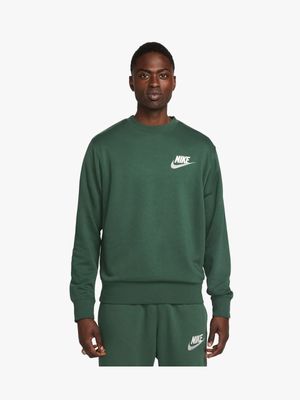 Nike Men's Forest Green Sweat Top