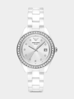 Emporio Armani White Ceramic Bracelet Watch