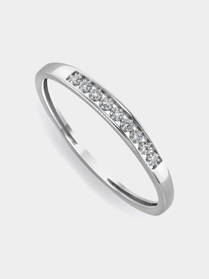 9ct Gold & 0.02ct Diamond Channel Set Eternity Ring