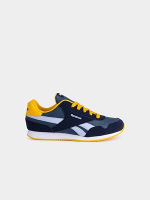 Junior  Reebok CLJOG 3.0 Navy/Yellow Sneaker