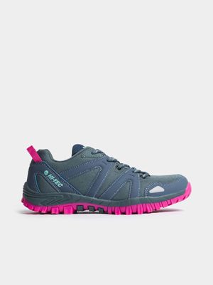Junior Hi-Tec Ares Blue/Grey/Pink Sneaker