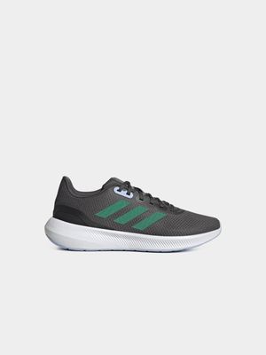 Mens adidas Runfalcon 3.0 Grey/Green Running Shoes