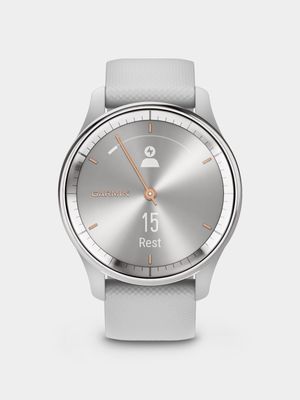 Garmin Vivomove Trend Silver Stainless Steel/Mist Gray Silicone Watch