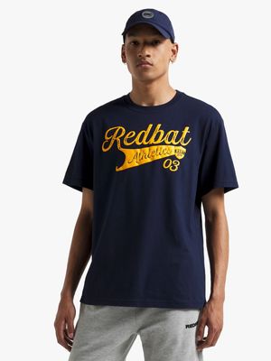 Redbat Athletics Men's Navy Graphic T-Shirt