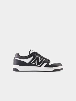 New Balance Men's Court 480 Low Suede Black/White Sneaker