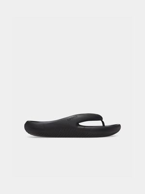 Mens Crocs Mellow Black Flip Sandals