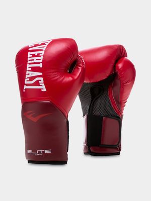 Everlast 8 Oz Pro Style Elite V2 Flame Red Boxing Gloves