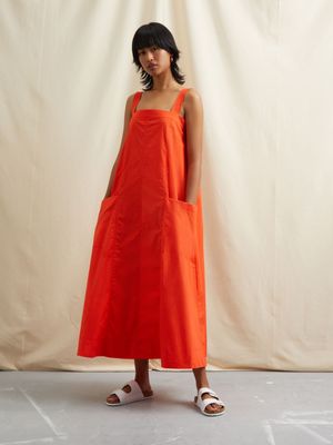 Women's Canvas Tangerine Broad Strap Dress
