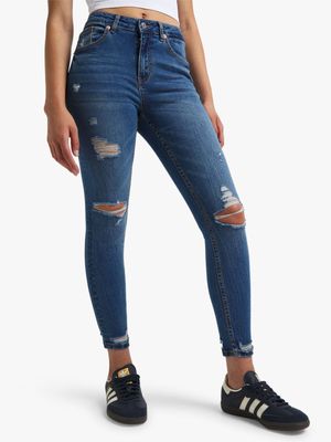 Redbat Women's Medium Wash Skinny Jeans