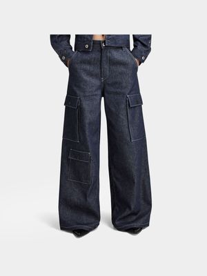 G-Star Women's Mega Cargo Denim Jeans