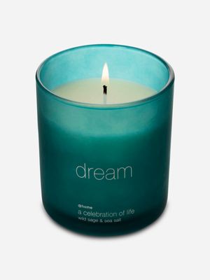 celebration soy candle teal dream 240gm