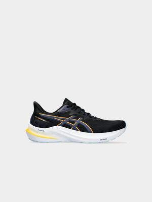 Mens Asics Gel GT-2000 12 Black/Yellow Running Shoes