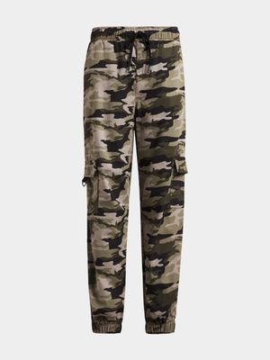Jet Older Boys Camouflage Cargo Woven Pants
