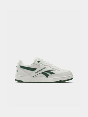 Reebok Men's BB 4000 II White/Green Sneaker