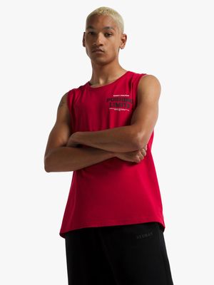 Redbat Athletics Men's Red Tank Top