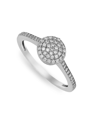 Ethereal Pave Solitaire Ring