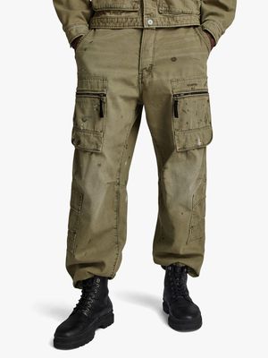 G-Star Men's Multi Pocket Duckman Khaki Cargo Pants