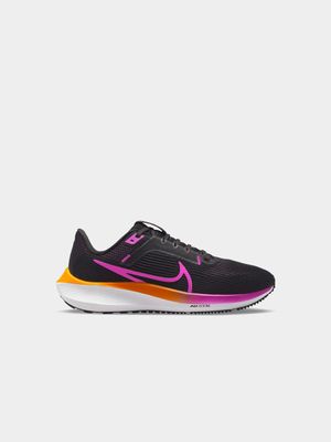 Womens Nike Air Zoom Pegasus 40 Black/Hyper Violet Running Shoes
