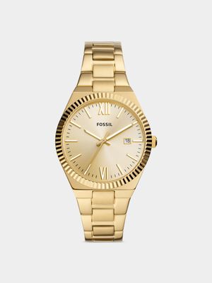 Fossil Gold Plated Stainless Steel Bracelet Watch