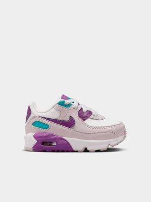 Nike Toddler Air Max 90 White/Violet Sneaker