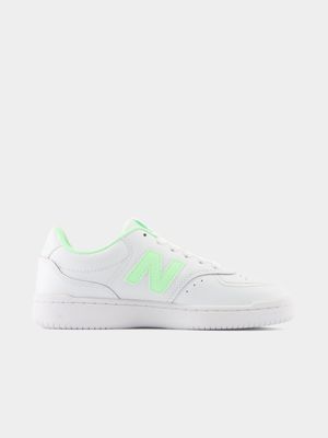 New Balance Women's 80 White/Green Sneaker