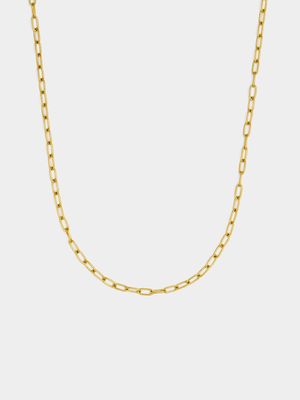 18ct Gold Plated Waterproof Stainless Steel Anchor Chain