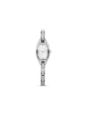 Tempo Woman's Silver Dial Silver Tone Bracelet Watch