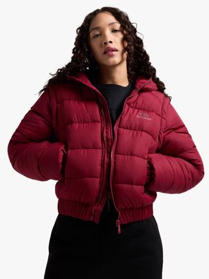 Redbat Classics Women's Burgundy Puffer Jacket