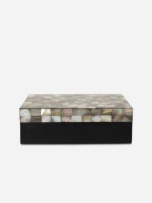 Mother Of Pearl Parquet Box 6 x 15 x 20cm