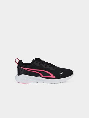 Womens Puma All-Day Active Black/Pink Sneakers