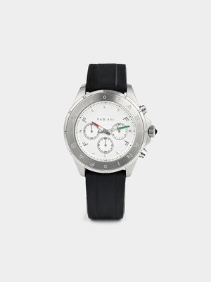 Collezione Black Steel Silicone Timepiece