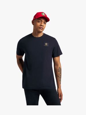 Men's Fabiani Basic Crew Neck Navy T-Shirt