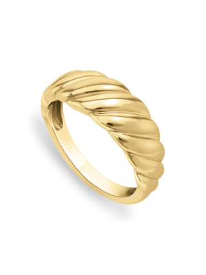 Yellow Gold Women’s Fluted  Ring