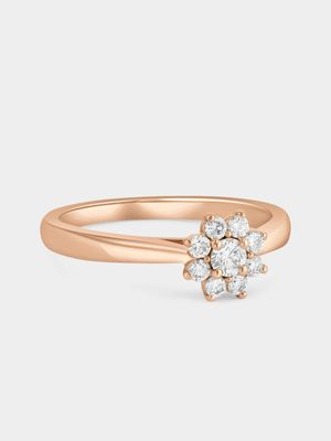 Rose Gold 0.28ct Lab Grown Diamond Star Ring