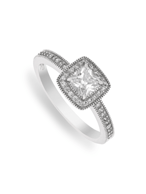Cheté Sterling Silver & Cubic Zirconia Vintage-Style Ring