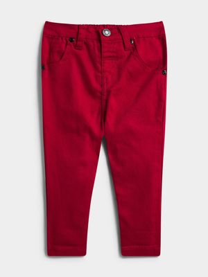 Jet Toddler Boys Red Denim Jeans