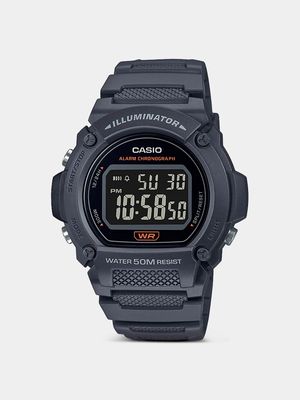 Casio Digital Grey Case & Grey Band Watch