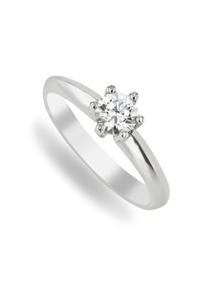 White Gold 0.50ct Diamond Solitaire Ring