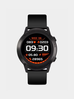 Reflex Active Series 18 Black Silicone Smartwatch