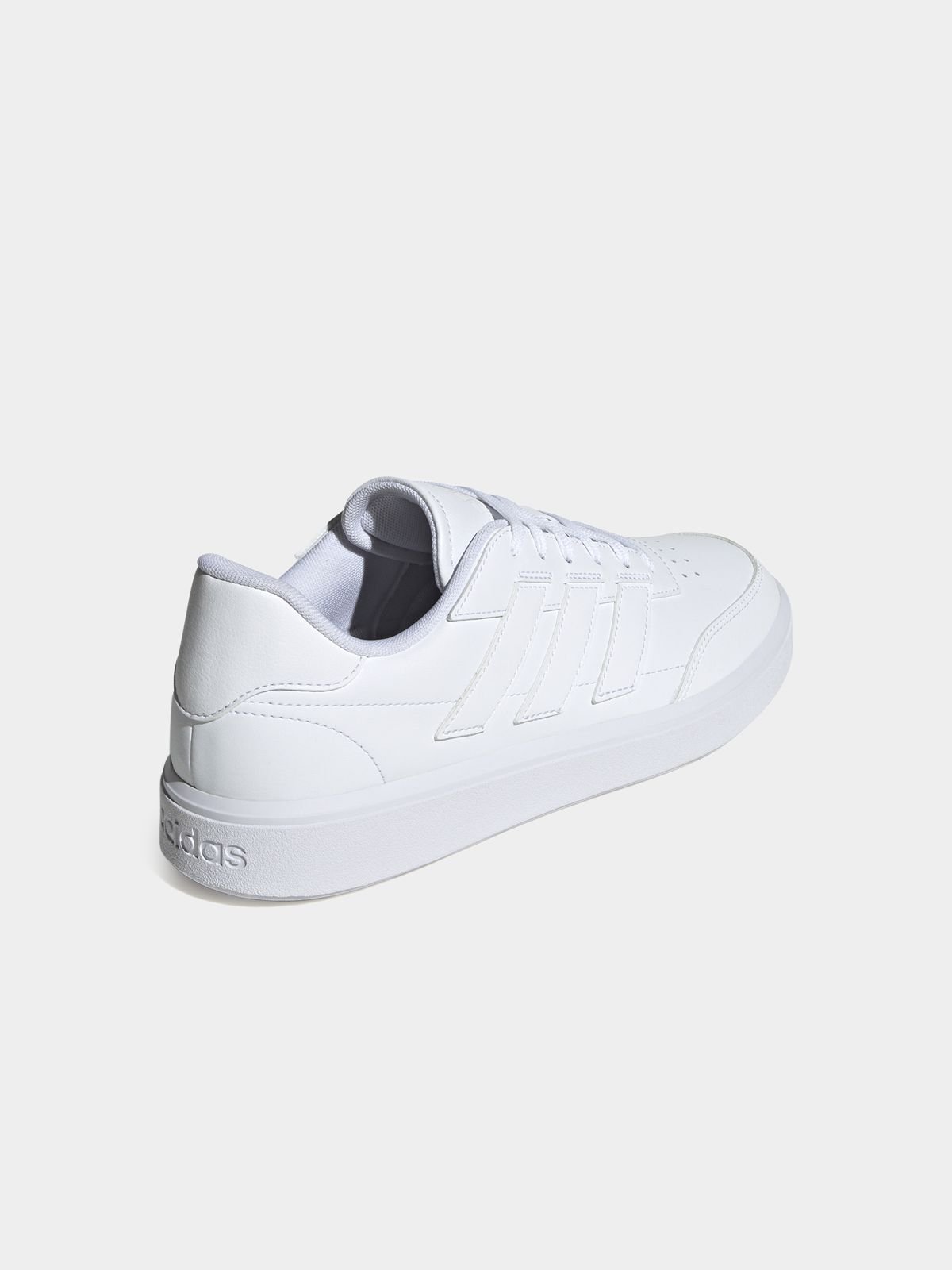 Mens adidas Courtblock White Sneakers - Bash.com