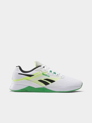 Mens Reebok Nano X4 White/Green/Lime Training Shoes