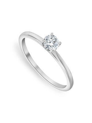 White Gold Lab Grown Diamond Solitaire Women’s Ring