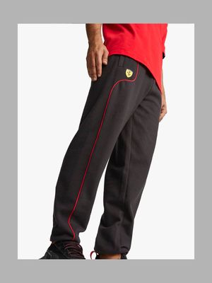 Puma Men's Scuderia Ferrari Black Sweat Pants