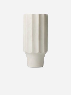 Marble White Vase 25 X 12cm