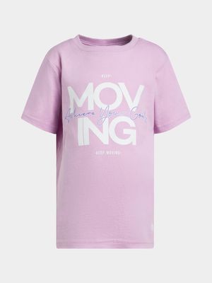 Girls TS Graphic Cotton Lilac Tee
