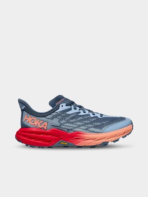 Womens Hoka Speedgoat 5 Real Teal/Papaya Trail Running Shoes
