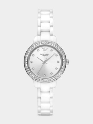 Emporio Armani White Ceramic Bracelet Watch