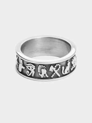 Stainless Steel Tarnish Proof  Zodiac Ring Size P