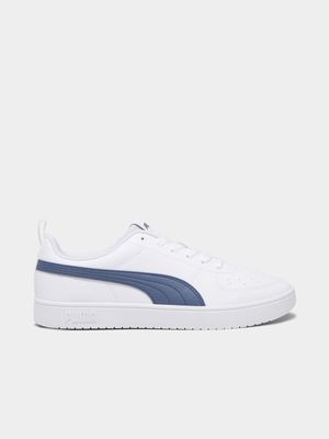 Mens Puma Rickie White/Blue Sneakers